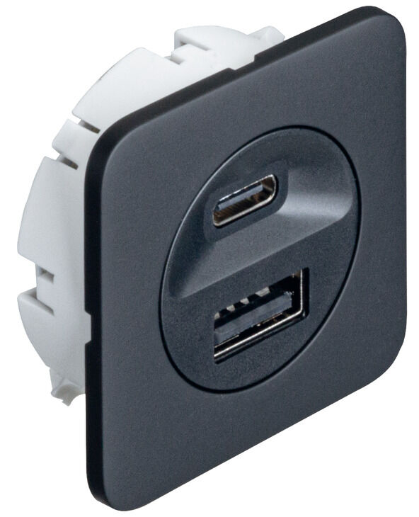 USB şarj istasyonu, Häfele Loox5, USB-A / USB-C, 24 V