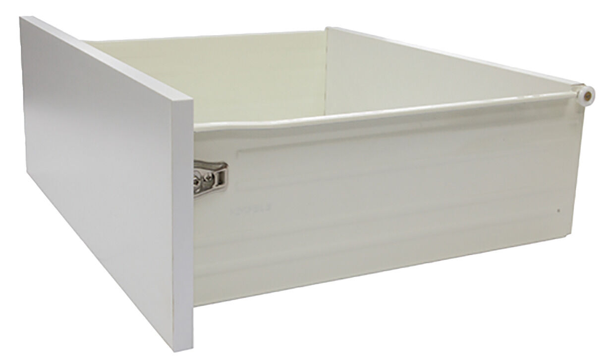 METAL DRAWER 500X85MM WHITE