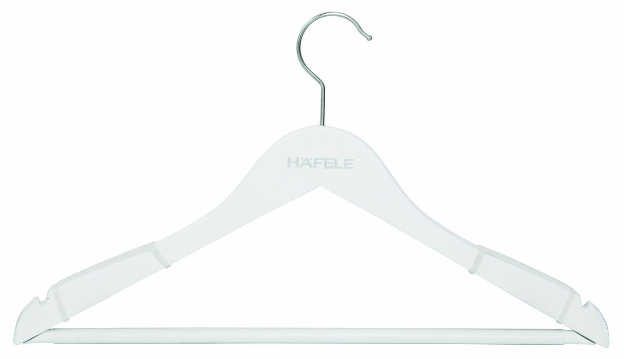 Gömlek ve Bluz Askısı, DRESS LINE, Beyaz, Ahşap, HÄFELE DRESS LINE