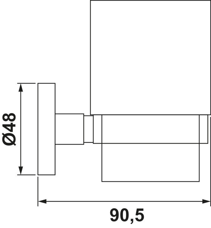 Duvara Monte Diş Fırçalık, HӒFELE AXIS 4