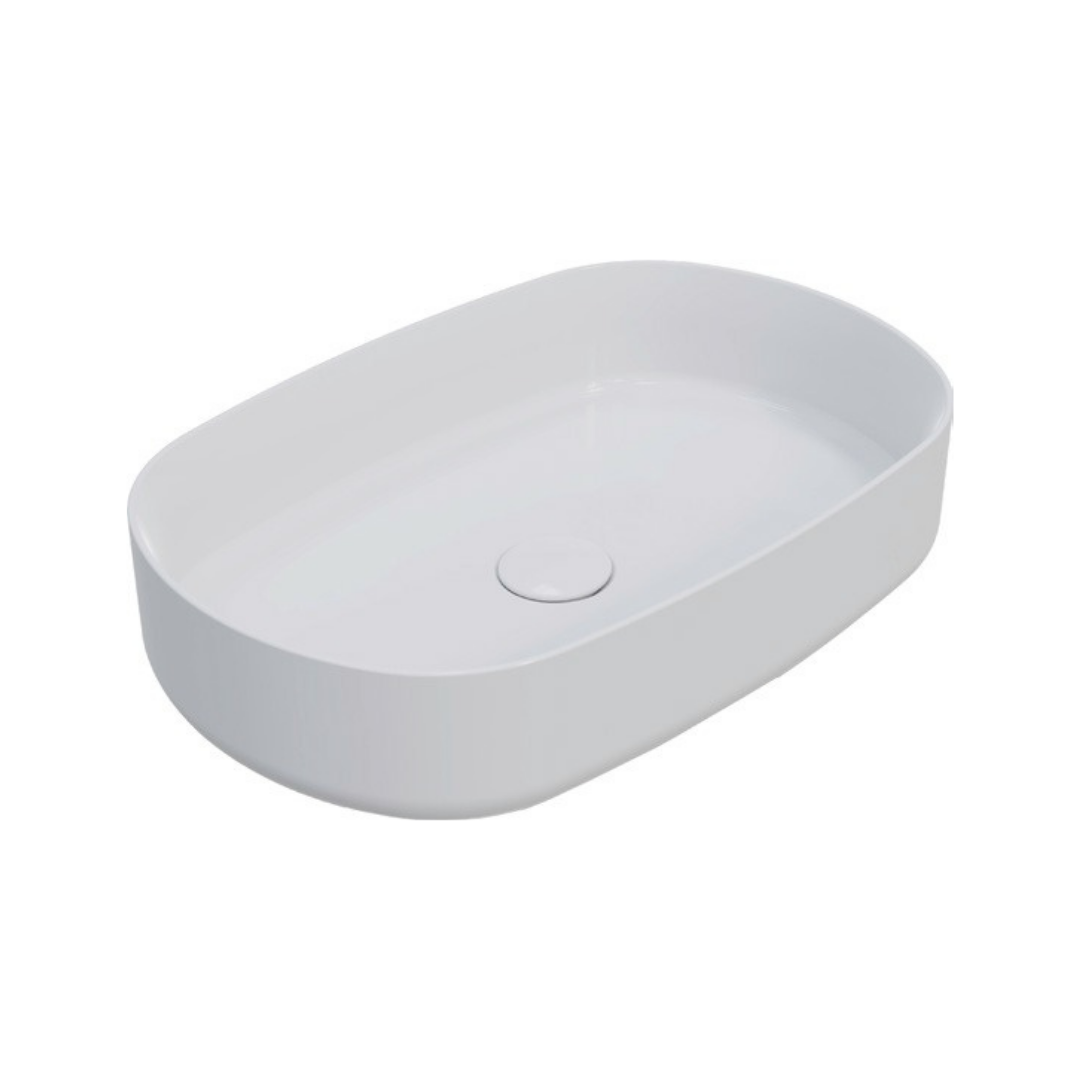 MILAGRO O Lavabo,parlak beyaz,550x360mm